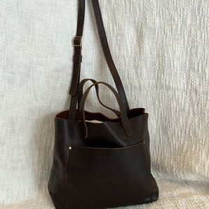 Portland Leather 'Almost Perfect" Classic Medium Tote Bag, Coldbrew